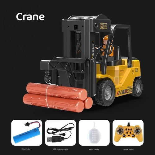 Alloy Charging Excavator Toy Car