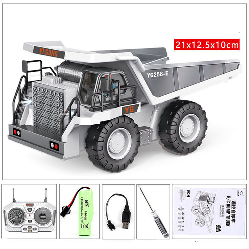 Alloy Charging Excavator Toy Car