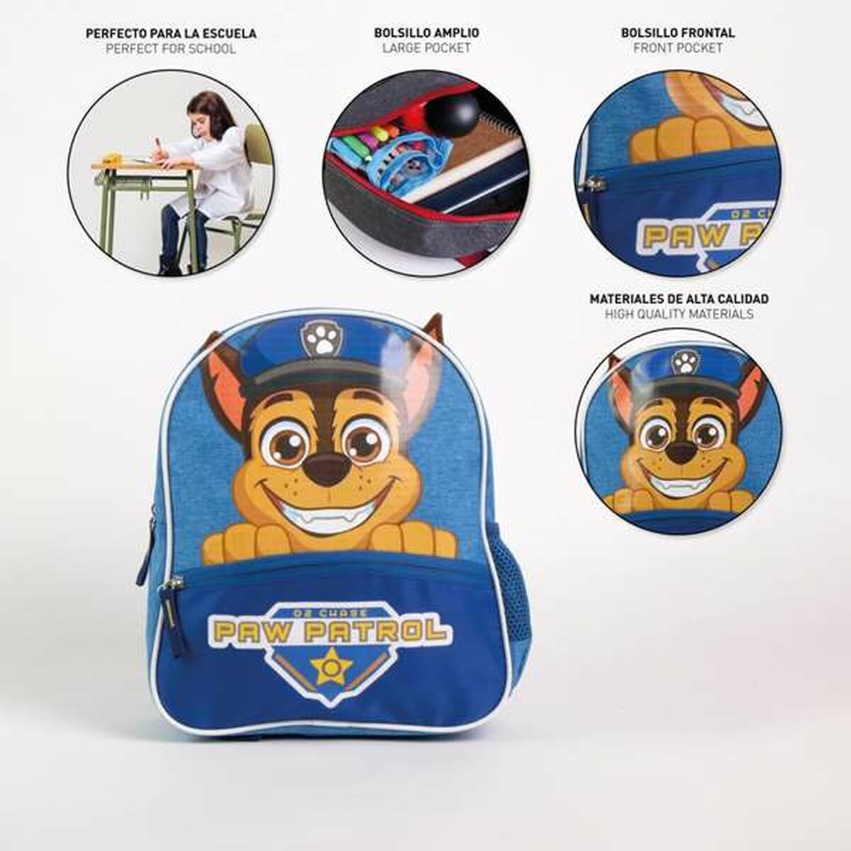 School Bag The Paw Patrol Blue-3