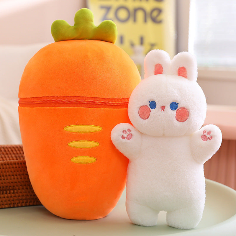 Strawberry and Carrot Plush Toy Pillows-5