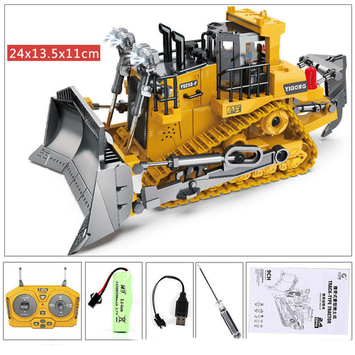 Alloy Charging Excavator Toy Car