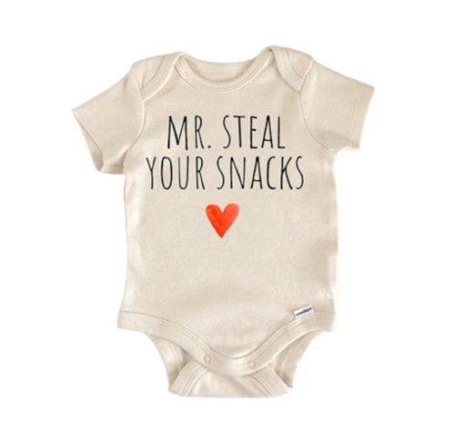 Snacks Food Foodie - Baby Boy Girl Clothes Infant Bodysuit Funny Cute